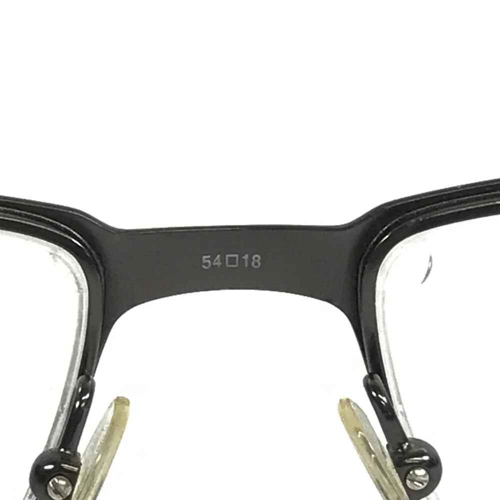 Alberto Romani Eyeglasses Frames AR2004 GM Gunmetal Rectangle Half Rim 54-18-140